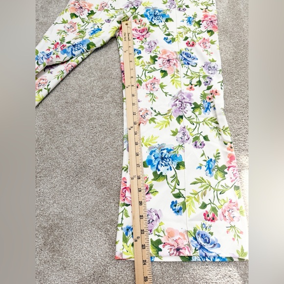 Alice + Olivia - Lorinda Floral Ankle Wide-Leg Pants - size 6 - New w/ Tags - Picture 8 of 14